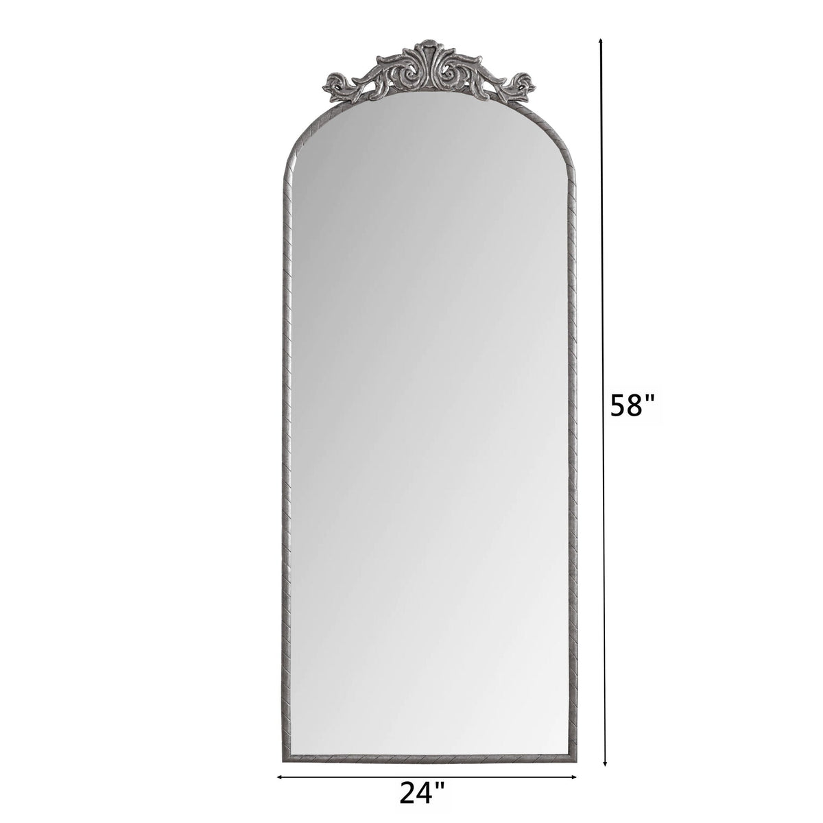 Maison Vintage Arched Full Body Mirror With Tempered Glass