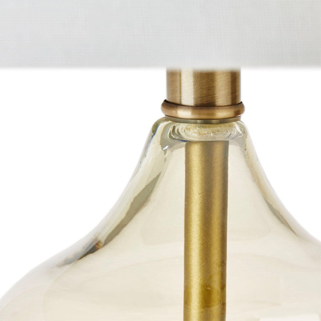 Lumora Ellipse Curved Glass Table Lamp Set of 2 Ambient Light