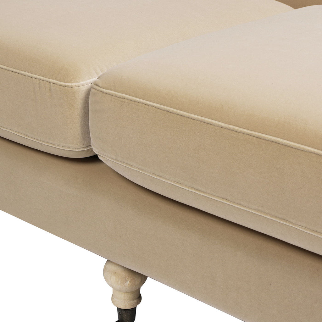 Alana Home - Twin Cushion Modern Tightback Sofa Gray