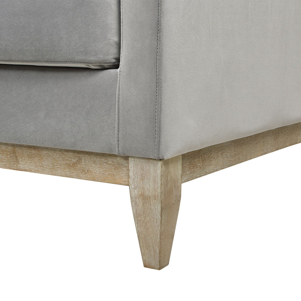 Knox Modern Farmhouse Sofa With Feather Wrapped Foam