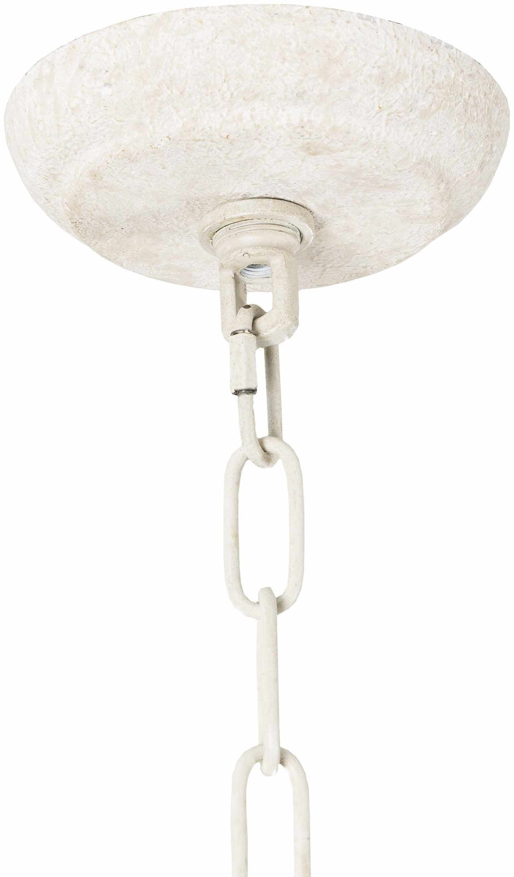 Marlowe Canoe Ivory Ceiling Light Crafted From Iron And Hemp