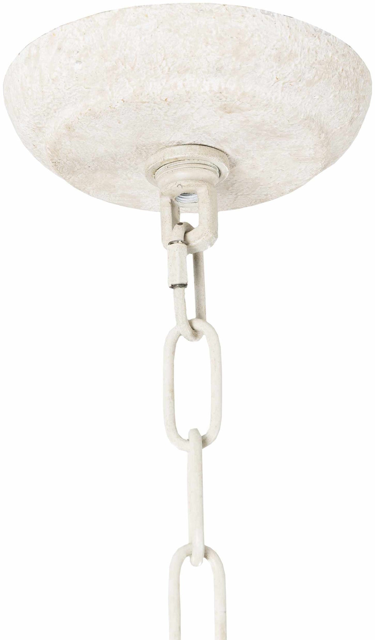 Marlowe Canoe Ivory Ceiling Light Crafted From Iron And Hemp