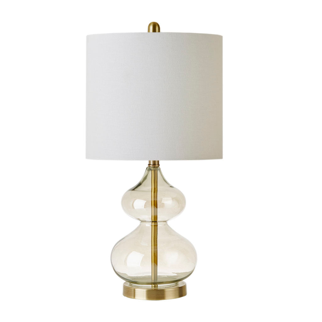 Lumora Ellipse Curved Glass Table Lamp Set of 2 Ambient Light