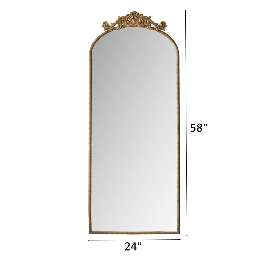 Maison Vintage Arched Full Body Mirror With Tempered Glass