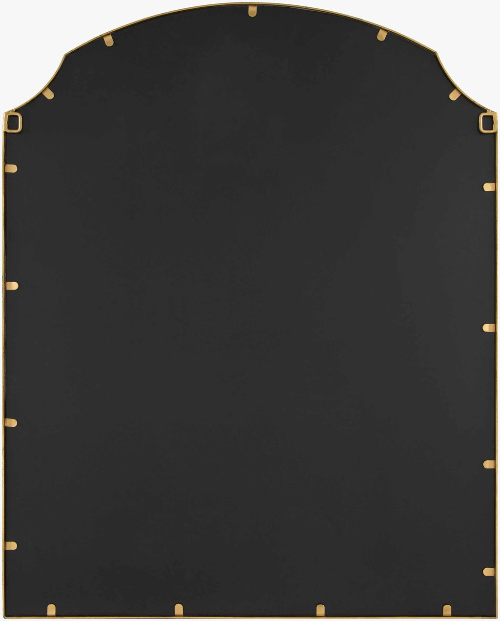 Catai Traditional Gold Iron Mirror With Sturdy Base