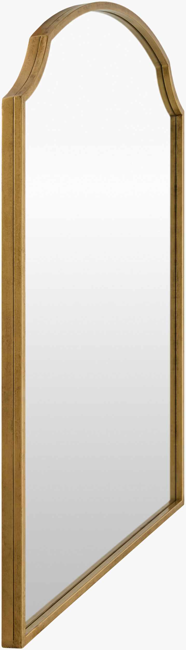 Catai Traditional Gold Iron Mirror With Sturdy Base