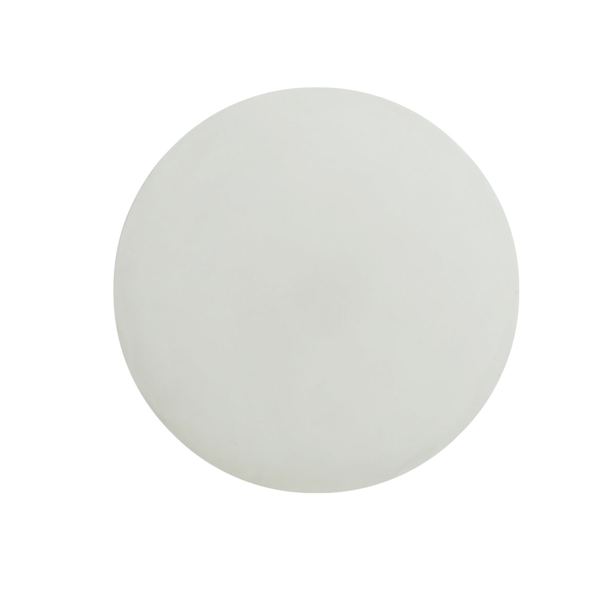 AriaLiving Antique White Lightweight Concrete Round Side Table