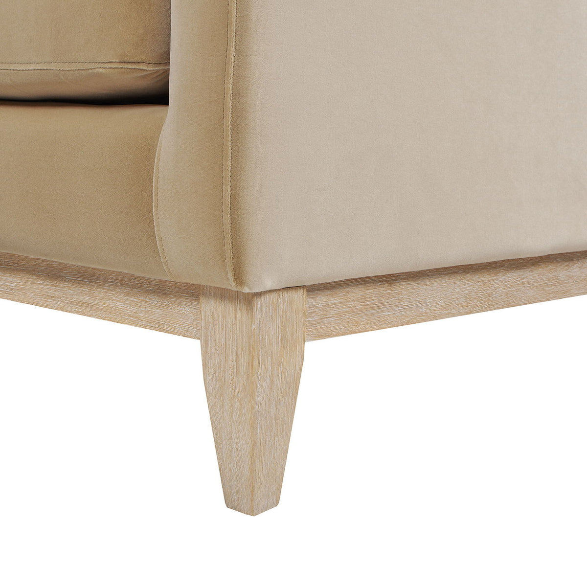 Knox Modern Farmhouse Sofa With Feather Wrapped Foam