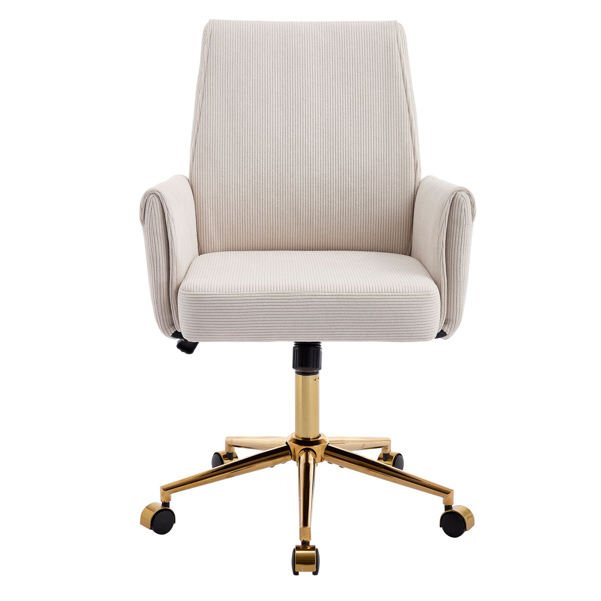 Vespera Ergonomic Office Chair With Polished Gold Base