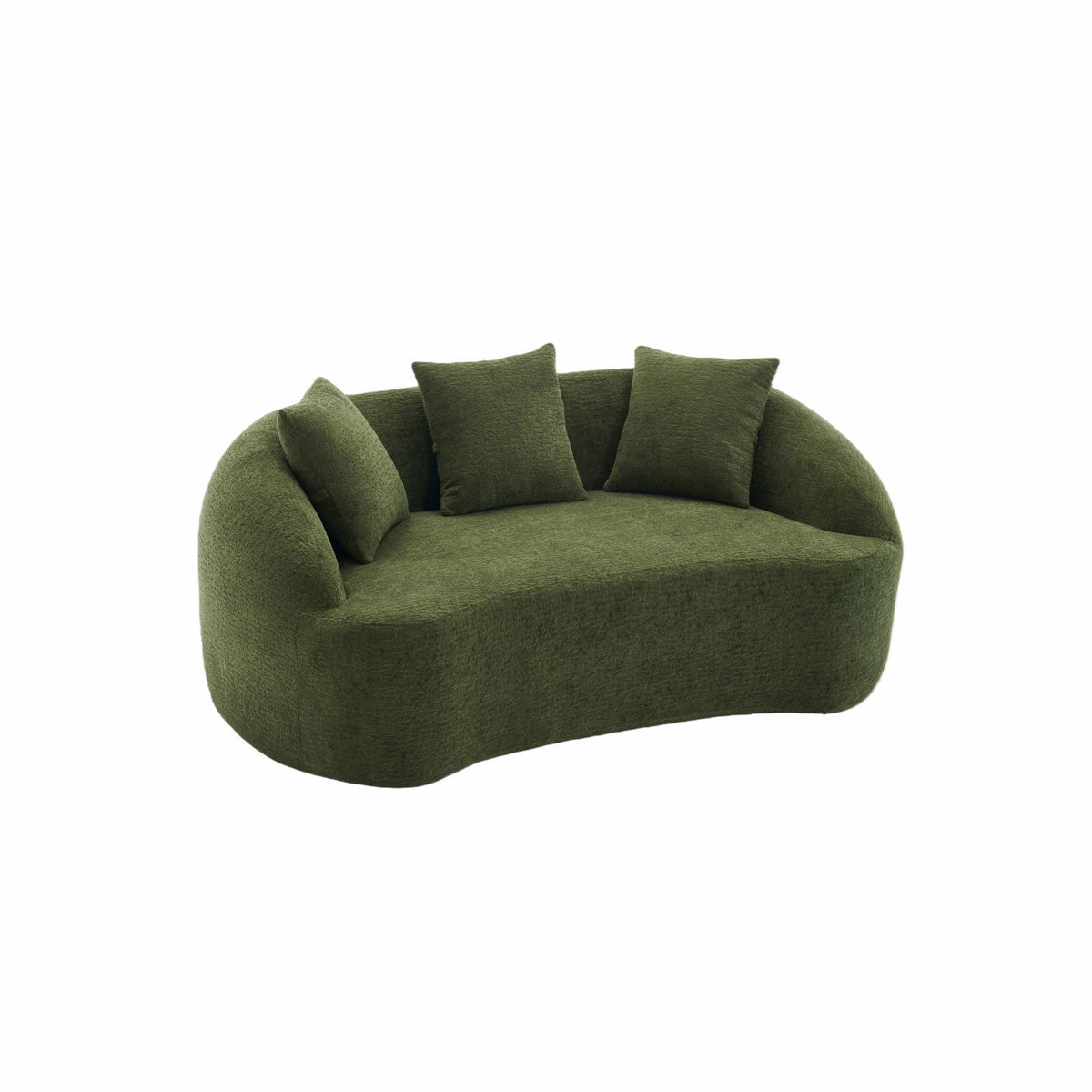 Vesta Compact Loveseat Sofa With No Assembly And Eco Fabric
