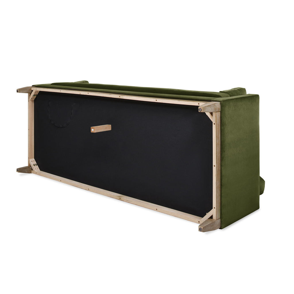 Knox Modern Farmhouse Sofa With Feather Wrapped Foam