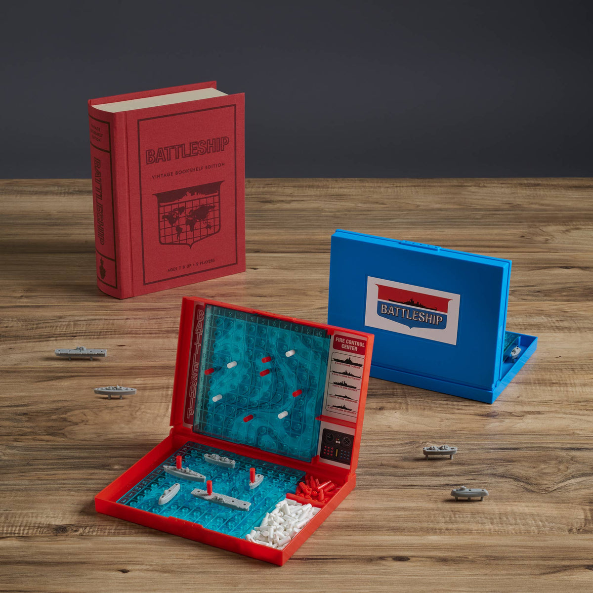 Hasbro Battleship Vintage Bookshelf Edition Classic Game
