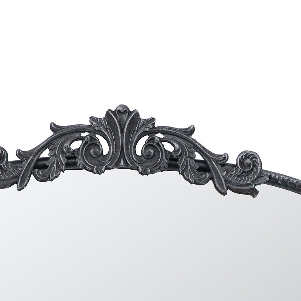 Baroque Ébonisé Grand Wall Mirror Black Matte Finish