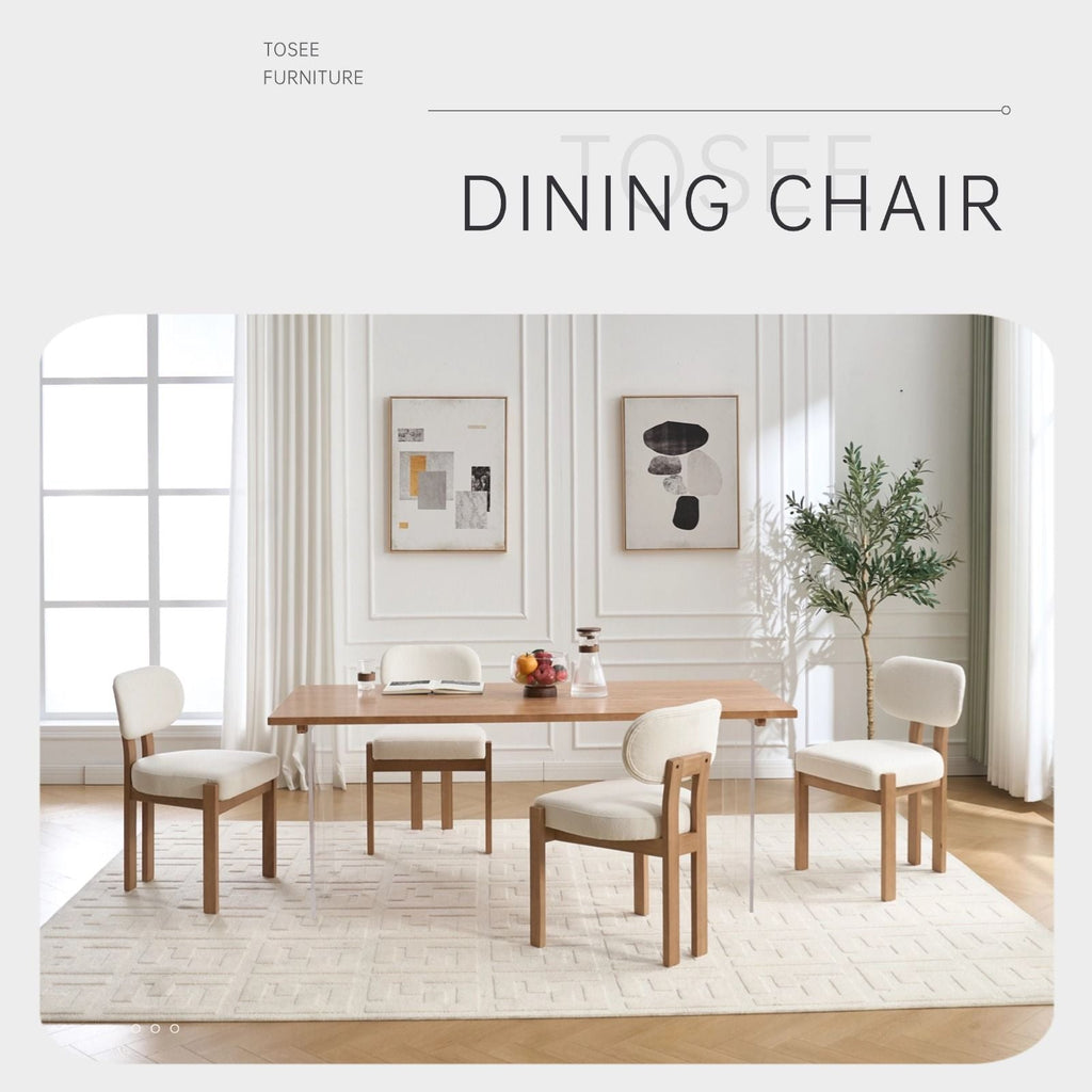 Vesper Ergonomic Dining Chairs Adjustable Feet Set Of 2