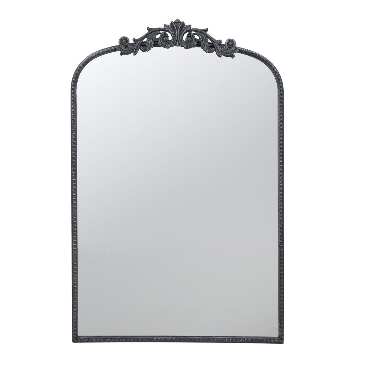 Baroque Ébonisé Grand Wall Mirror Black Matte Finish