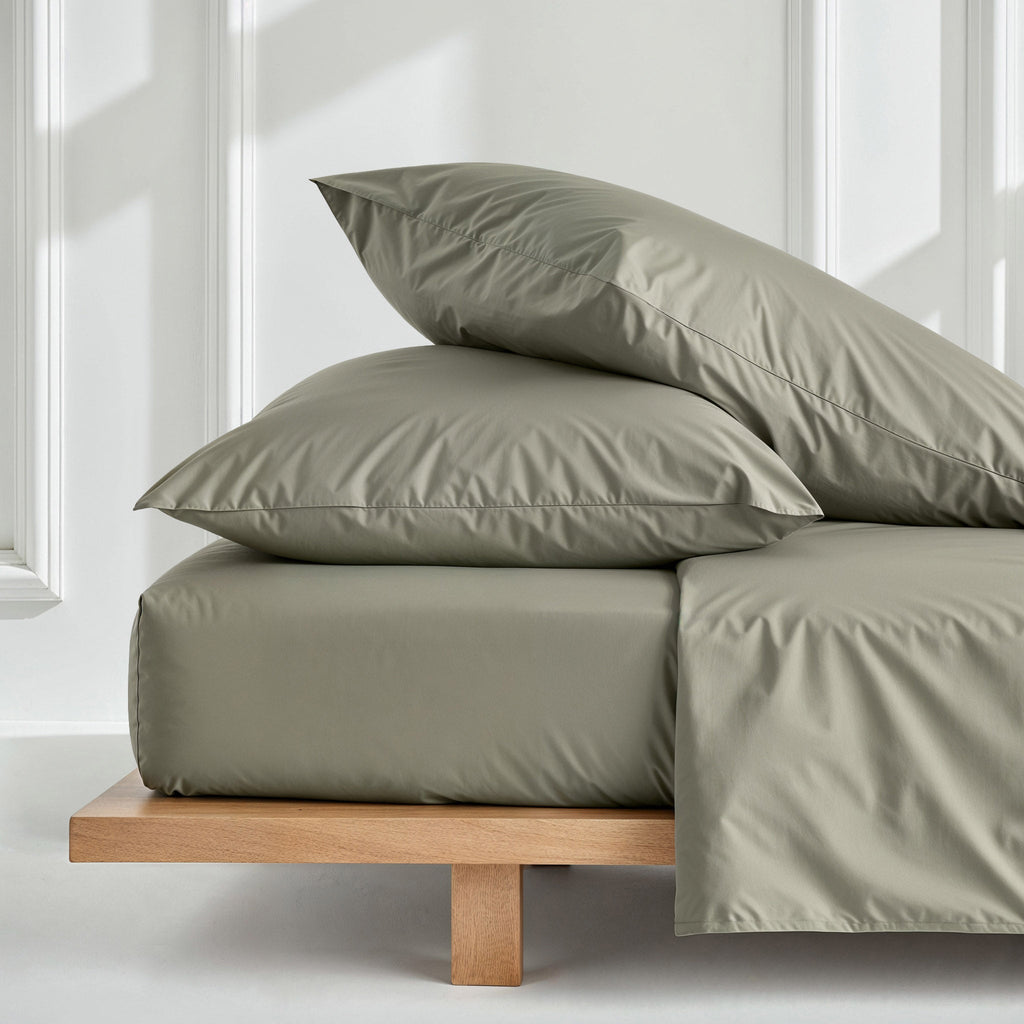 Aria Home Long Staple Australian Sateen Pillowcase Set White