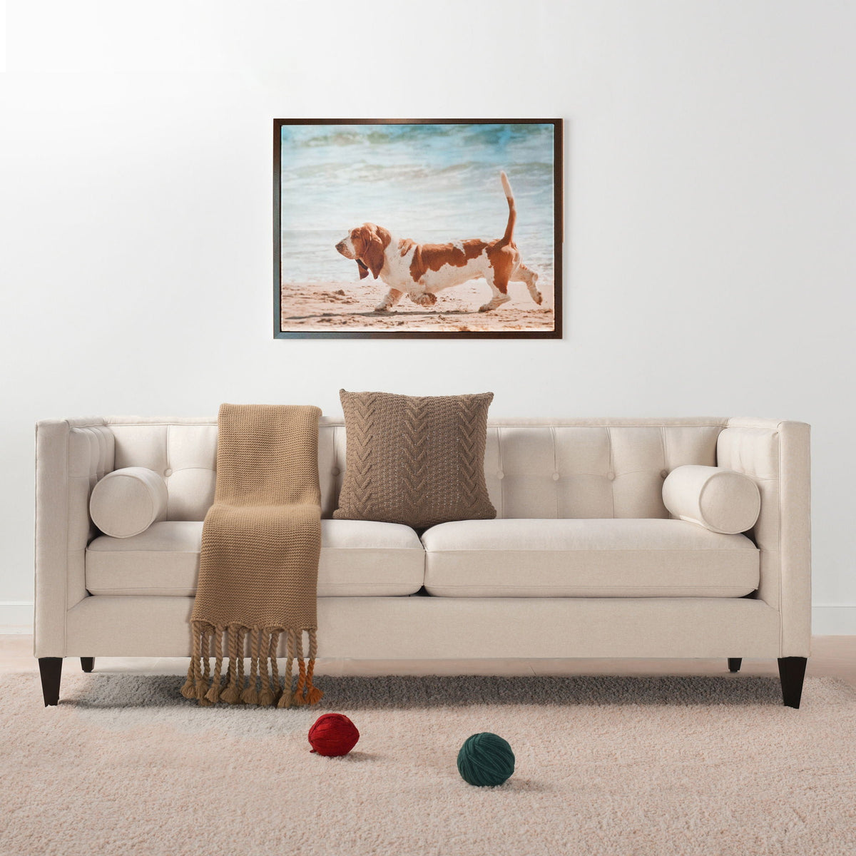 Aurelia Jack Modern Tuxedo Sofa With Shelter Tracks