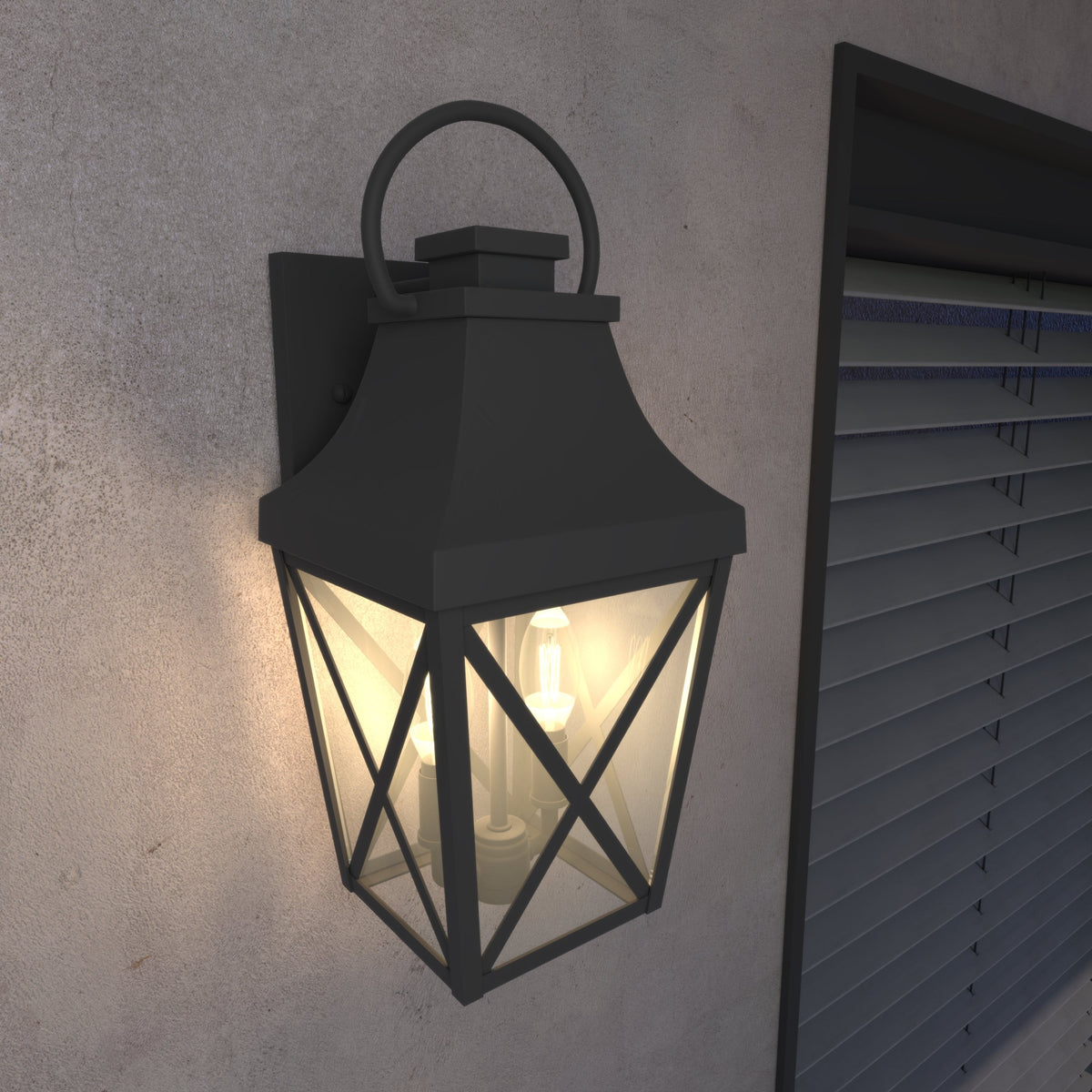 GigaTech Matte Aluminum Waterproof Outdoor Wall Light