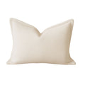 Homey Cozy Soft Textured Decorative Throw Pillow Ivory