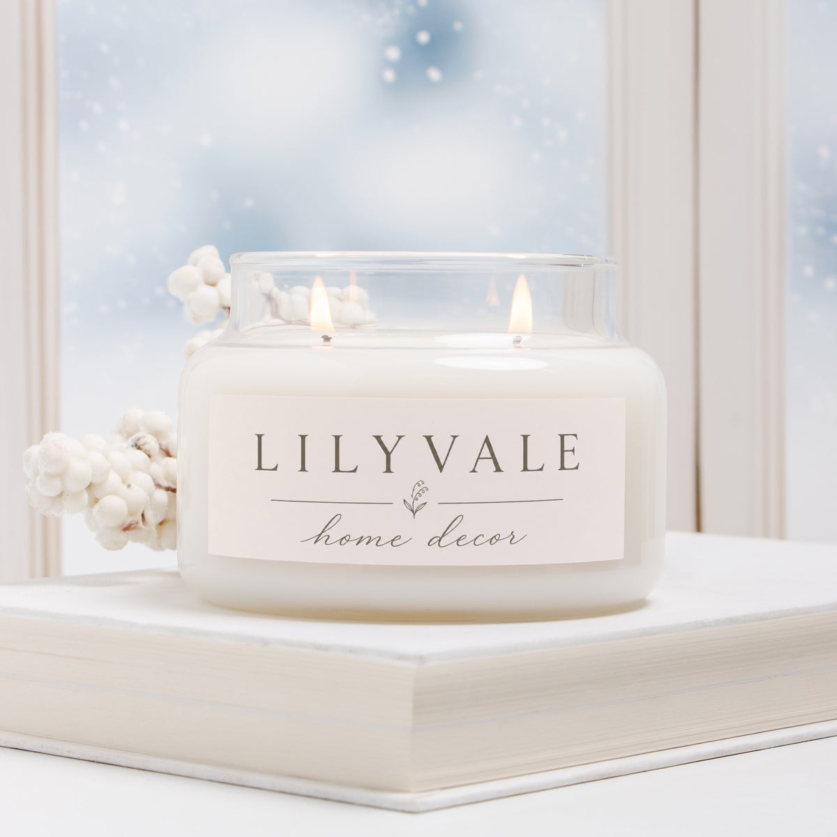 Candle Apothecary Jar (Double Wick)