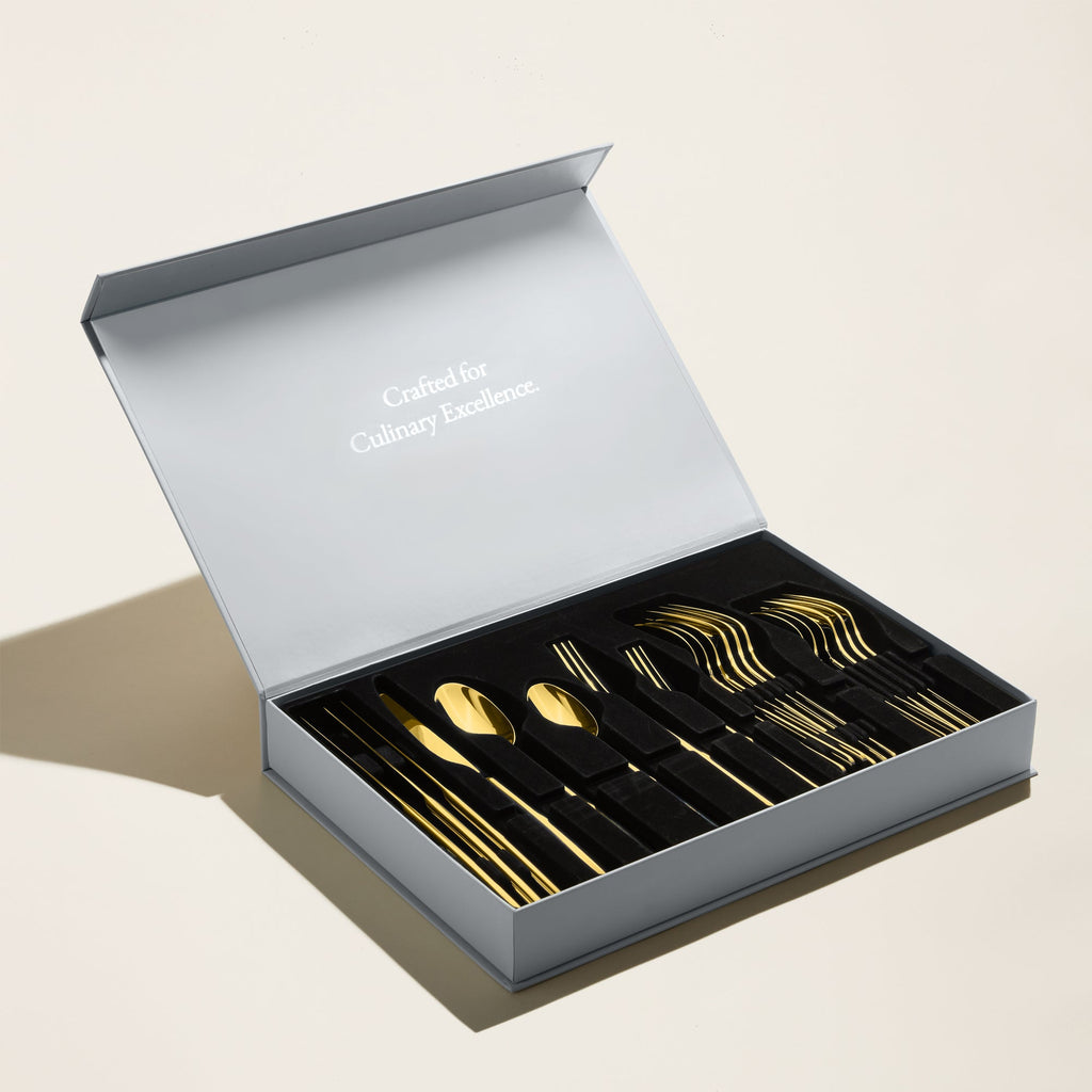 At The Table Emilia Mirror Flatware Set 20 Piece Silver