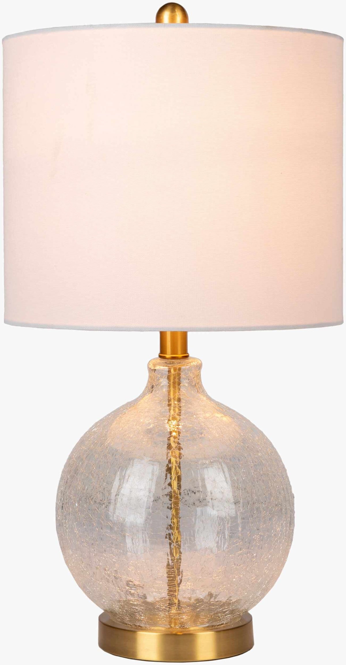 Ciel Contemporary Textured Glass Table Lamp With Three Light Modes