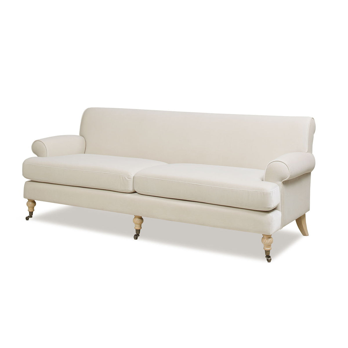 Alana Home - Twin Cushion Modern Tightback Sofa Gray