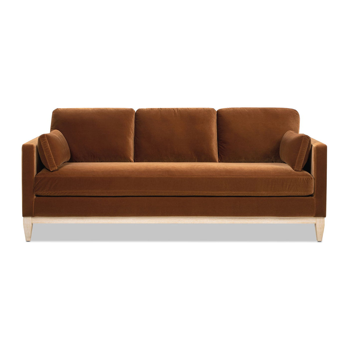 Knox Modern Farmhouse Sofa With Feather Wrapped Foam
