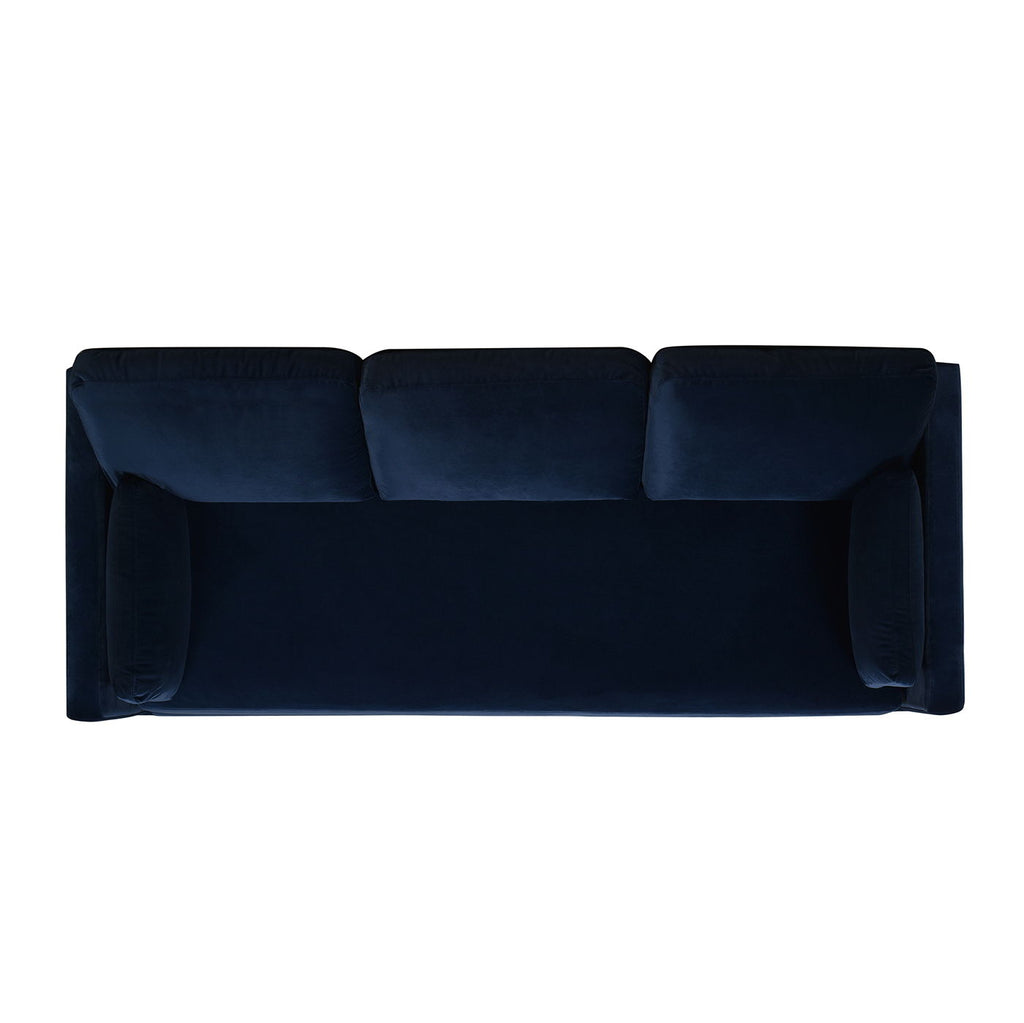Knox Modern Farmhouse Sofa With Feather Wrapped Foam
