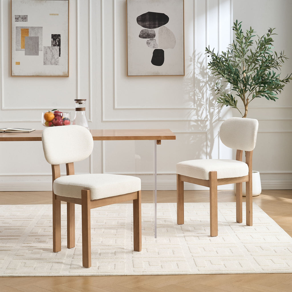 Vesper Ergonomic Dining Chairs Adjustable Feet Set Of 2