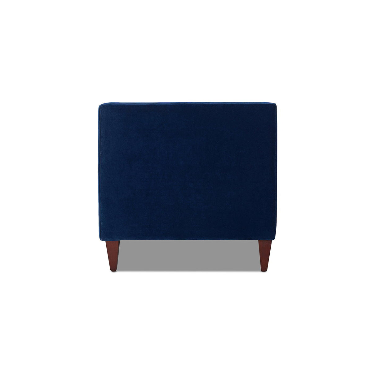 Elara Jack Tufted Tuxedo Sofa In Elegant Navy Blue