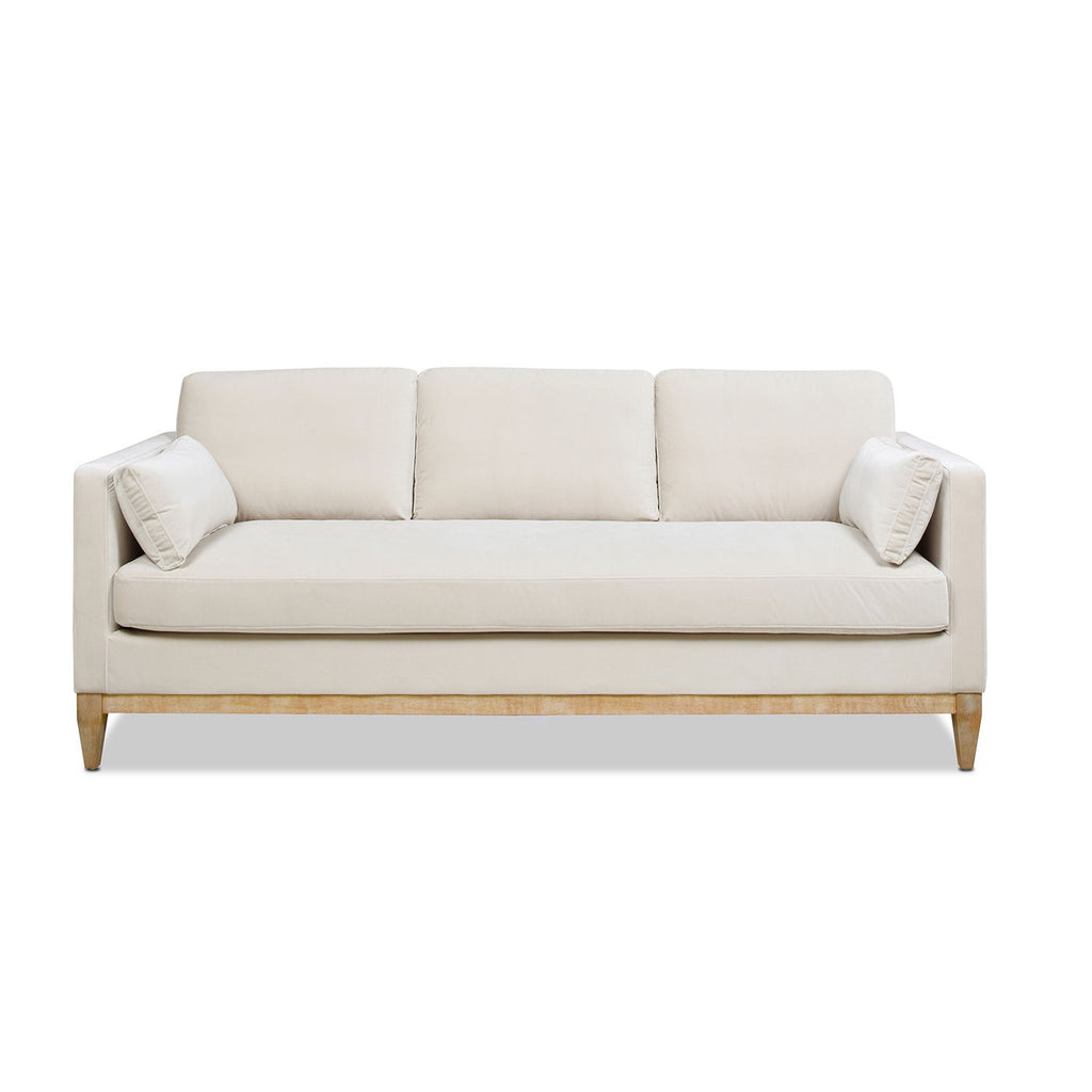 Knox Modern Farmhouse Sofa With Feather Wrapped Foam