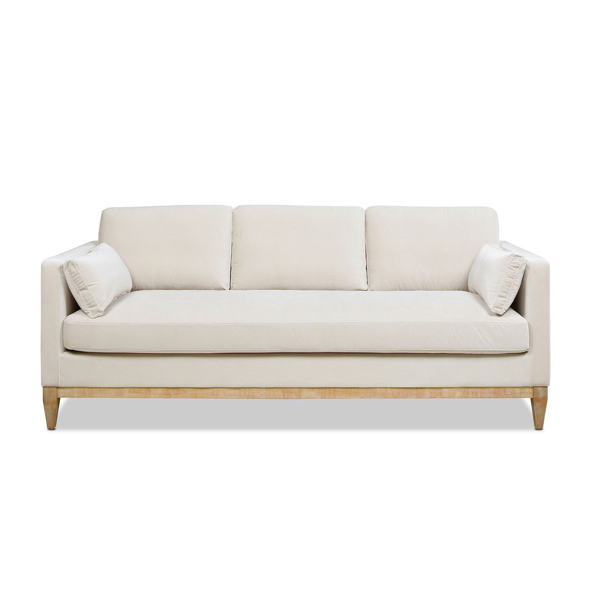 Knox Modern Farmhouse Sofa With Feather Wrapped Foam