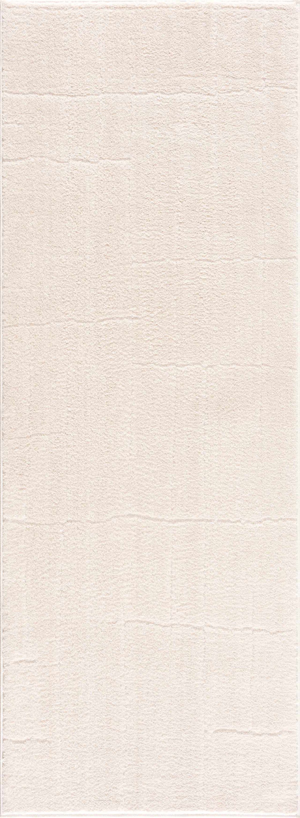 Koume Ivory High Pile Plush Area Rug For Living Room