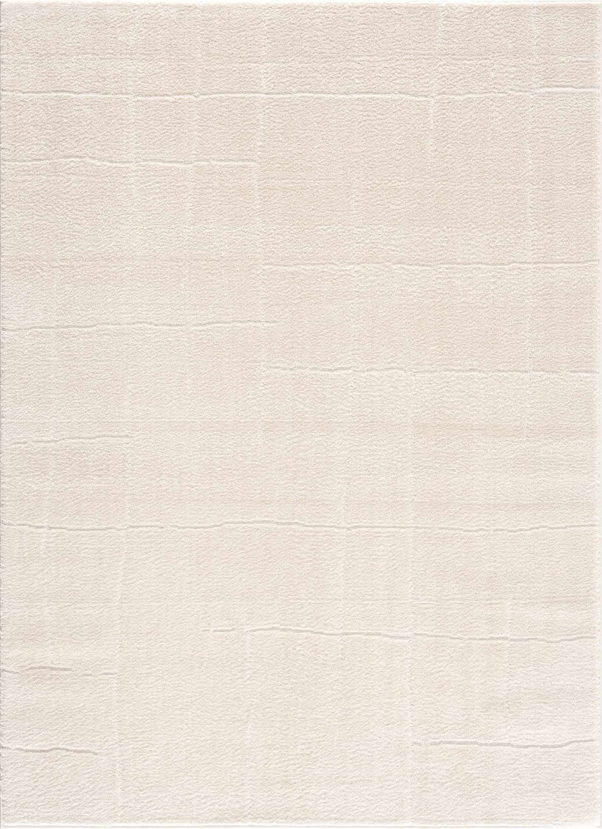 Koume Ivory High Pile Plush Area Rug For Living Room