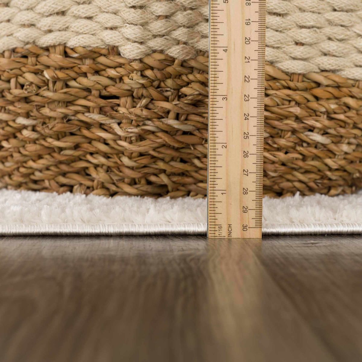Koume Ivory High Pile Plush Area Rug For Living Room