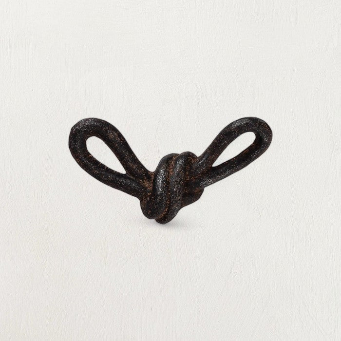Artisan Forge Black Knot Sculptural Cast Iron Ornament