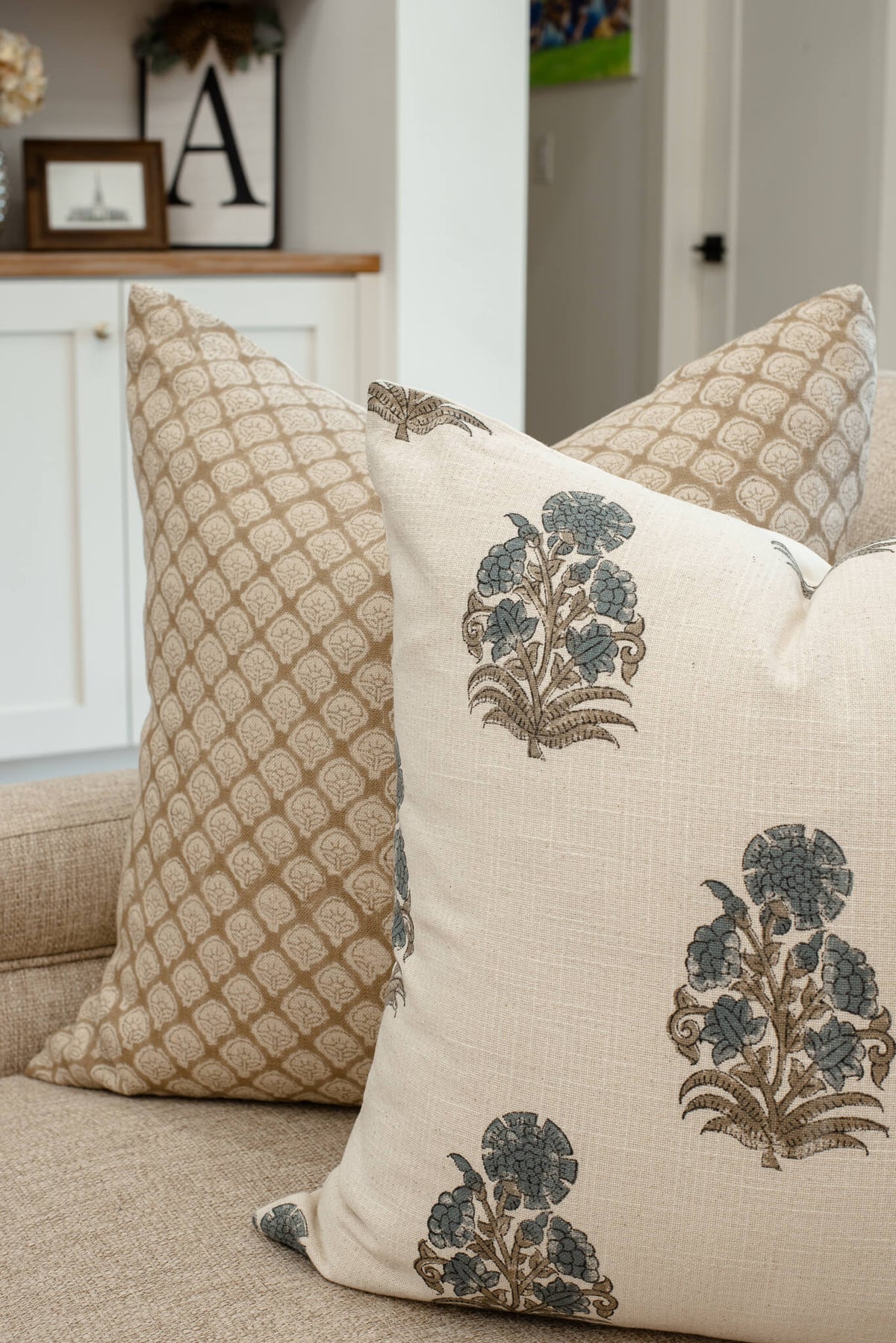 Etta Hand Block Printed Pillow Cover Limited Edition