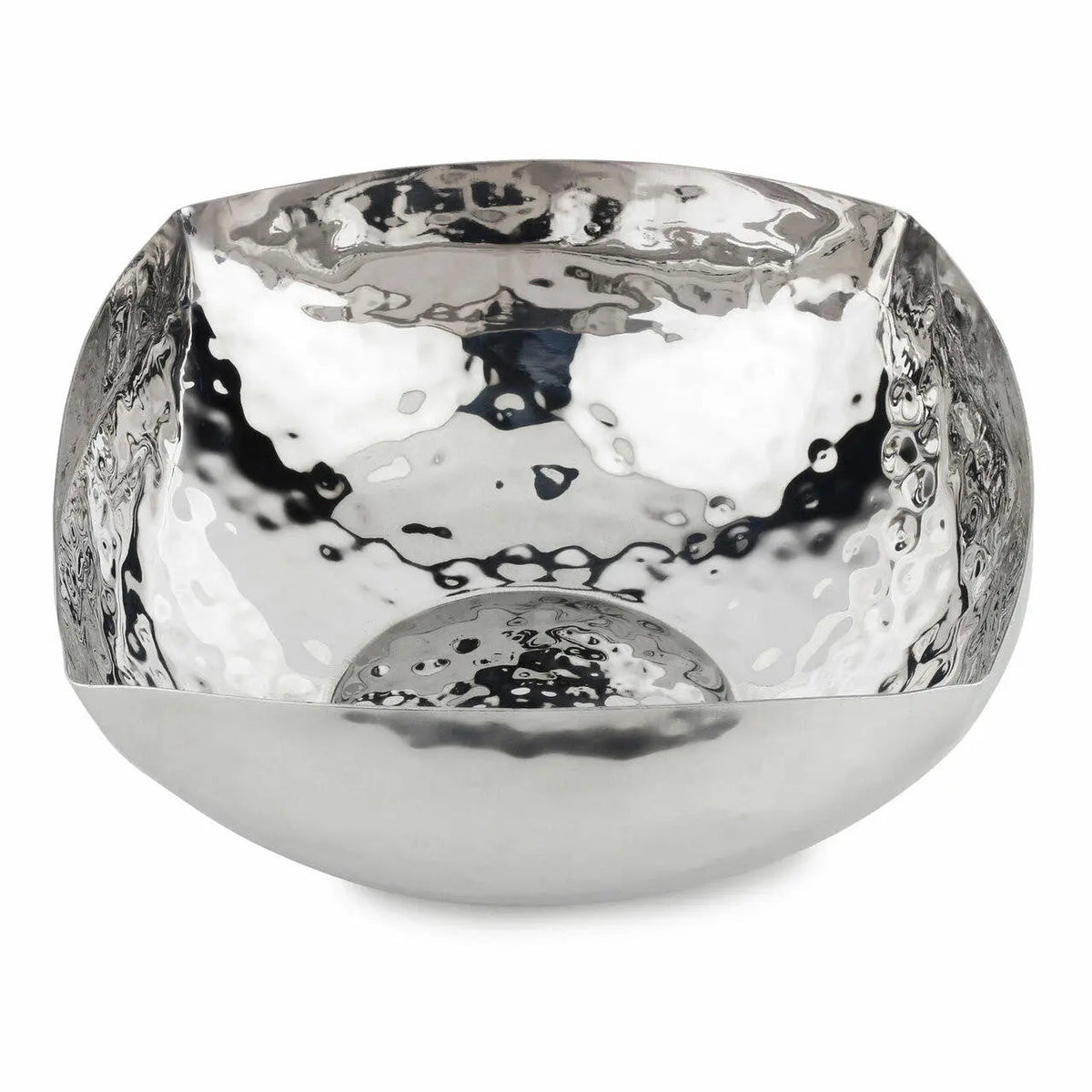 Kova 11 Inch Hand Hammered Polished Stainless Steel Bowl