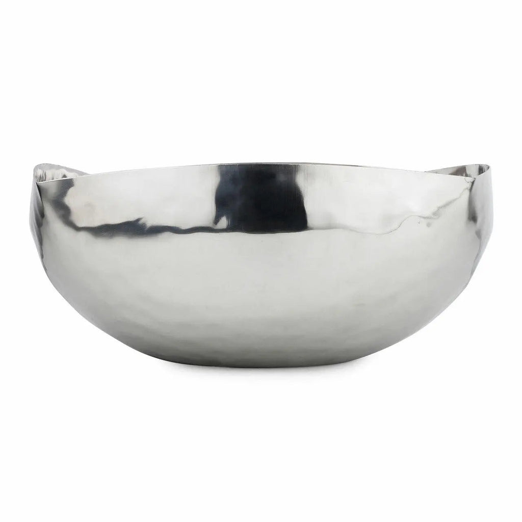 Kova 11 Inch Hand Hammered Polished Stainless Steel Bowl