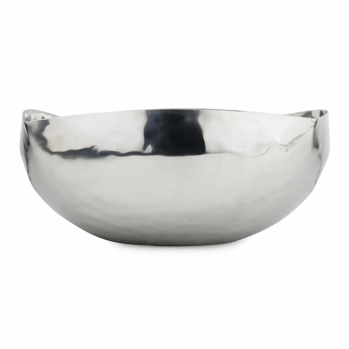 Kova 11 Inch Hand Hammered Polished Stainless Steel Bowl