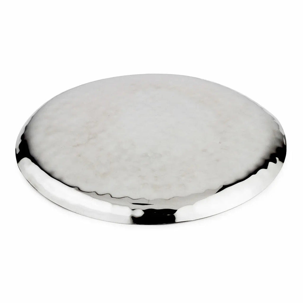Crestline Stainless Steel Service Tray 14 Inch Hammered Finish