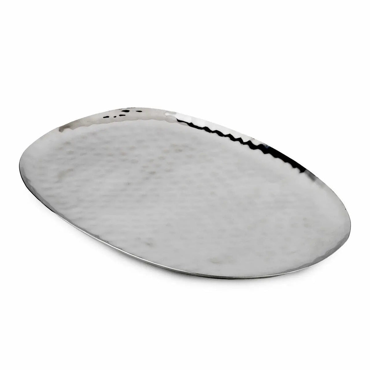 Luna Full Polished Oval Service Tray 18X11 Stainless Steel