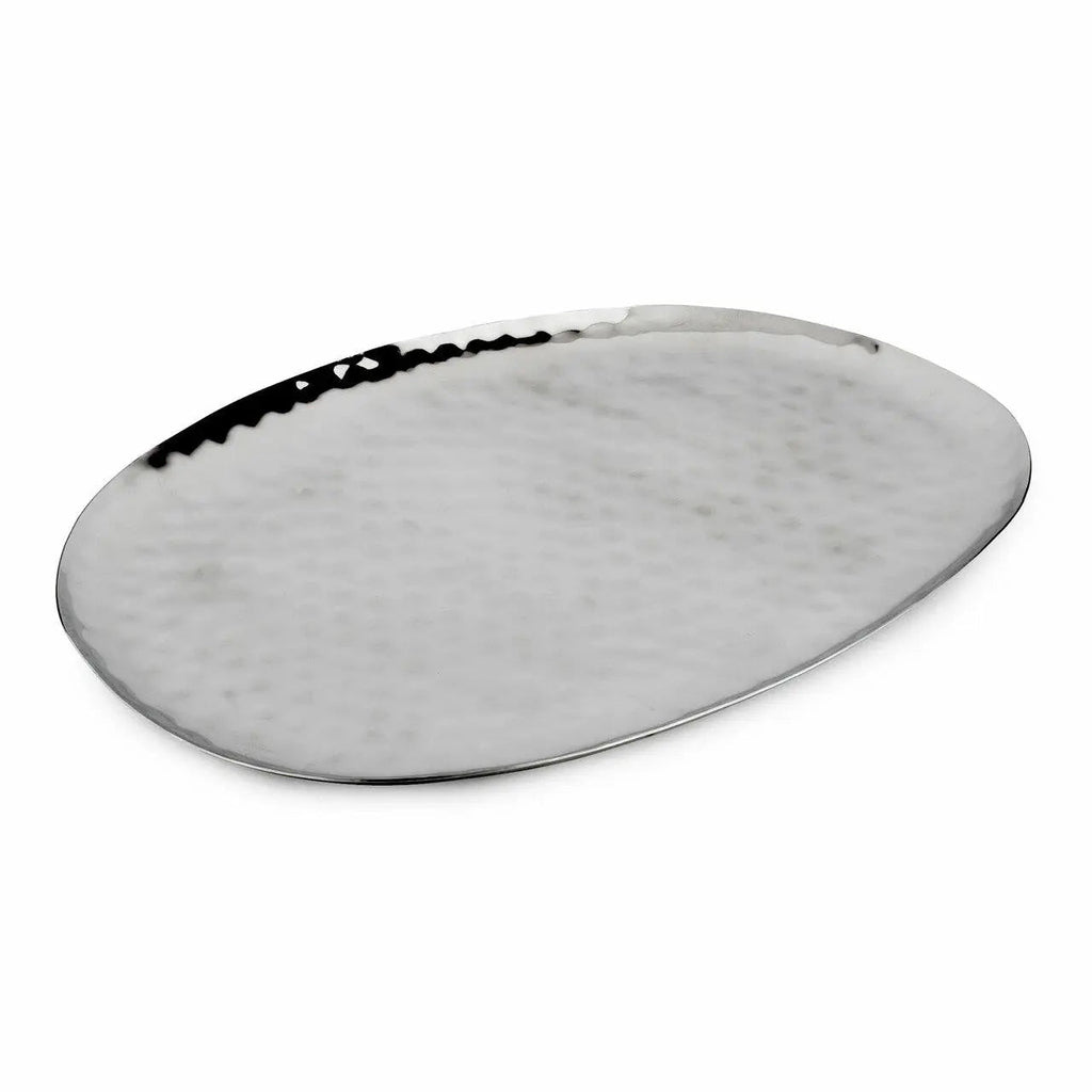 Luna Full Polished Oval Service Tray 18X11 Stainless Steel