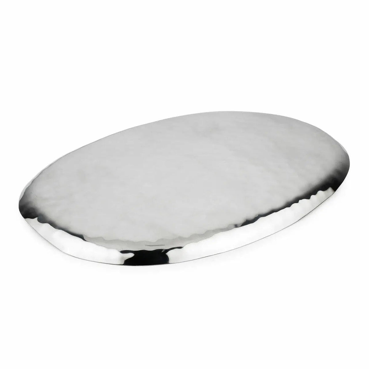 Luna Full Polished Oval Service Tray 18X11 Stainless Steel