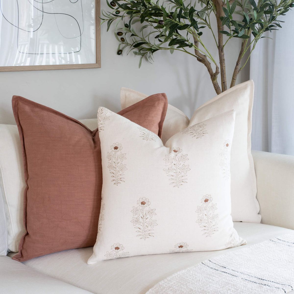 Gávea Private Reserve Cotton Pillow Cover Terracotta