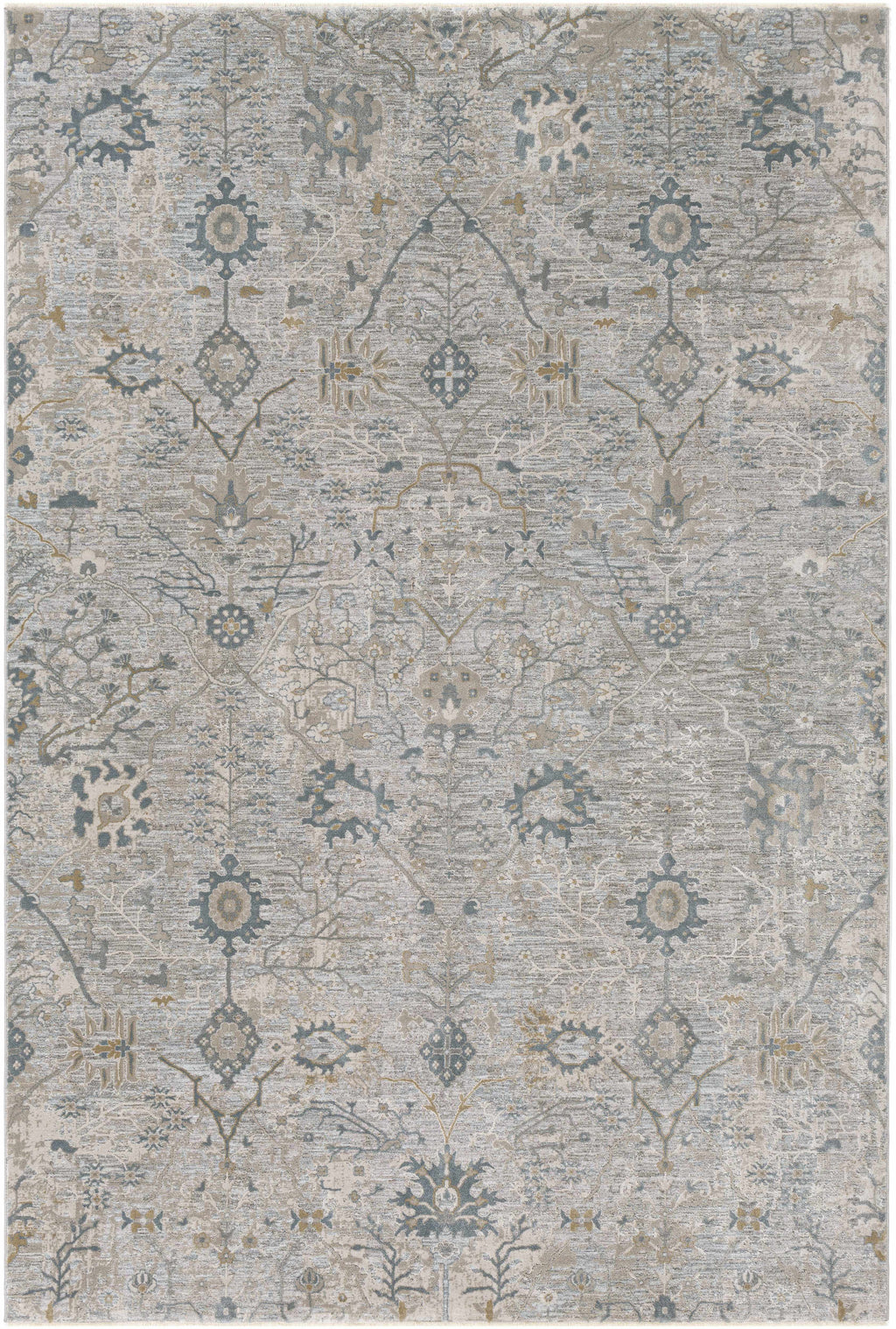 Gilmanton Thick Luxe Boutique Rug In Taupe With Refined Fringe