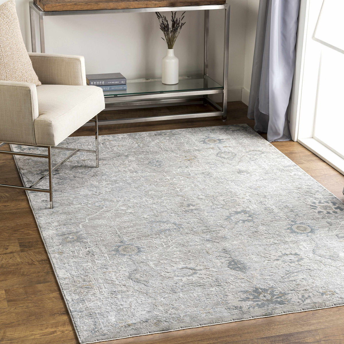 Gilmanton Thick Luxe Boutique Rug In Taupe With Refined Fringe