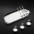 Artisan Hammered Stainless Steel 7 Piece Condiment Set