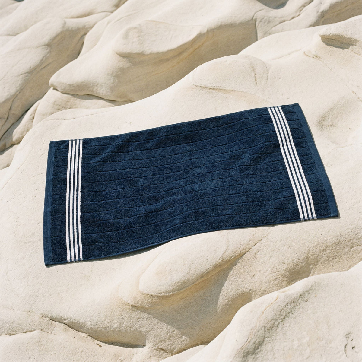 Nautilus 600 GSM Australian Cotton Towel Navy Blue Striped